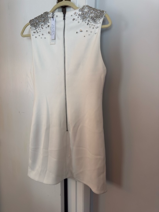 Alice + Olivia Almira Embellished Sleeveless Fitted Mini Dress - Picture 6 of 11